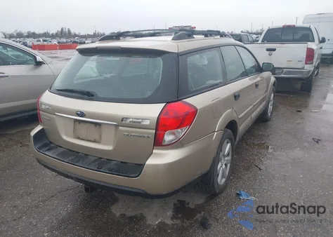 2009 Subaru Outback 2.5I z USA, uszkodzony, nr VIN 4S4BP61C597326599